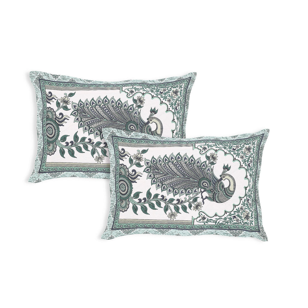 Royal Peacock Harmony Bedsheet Set