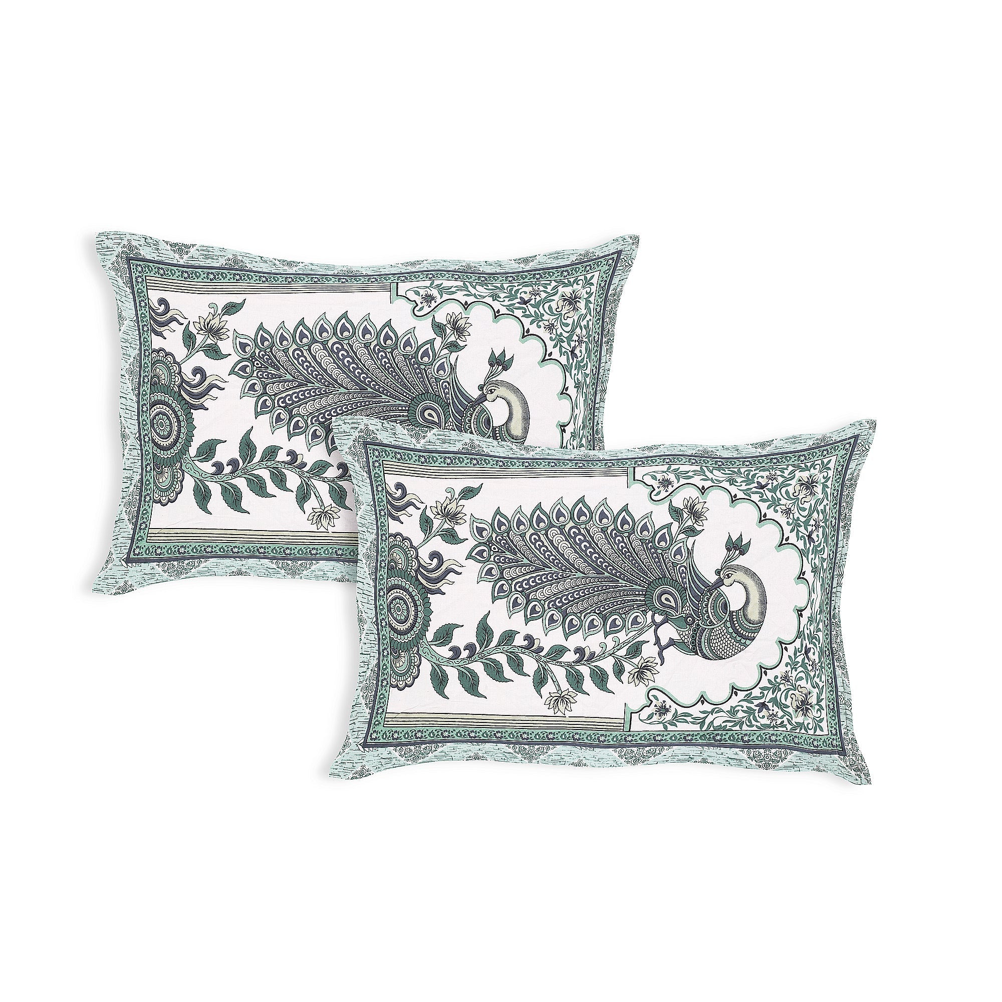 Royal Peacock Harmony Bedsheet Set