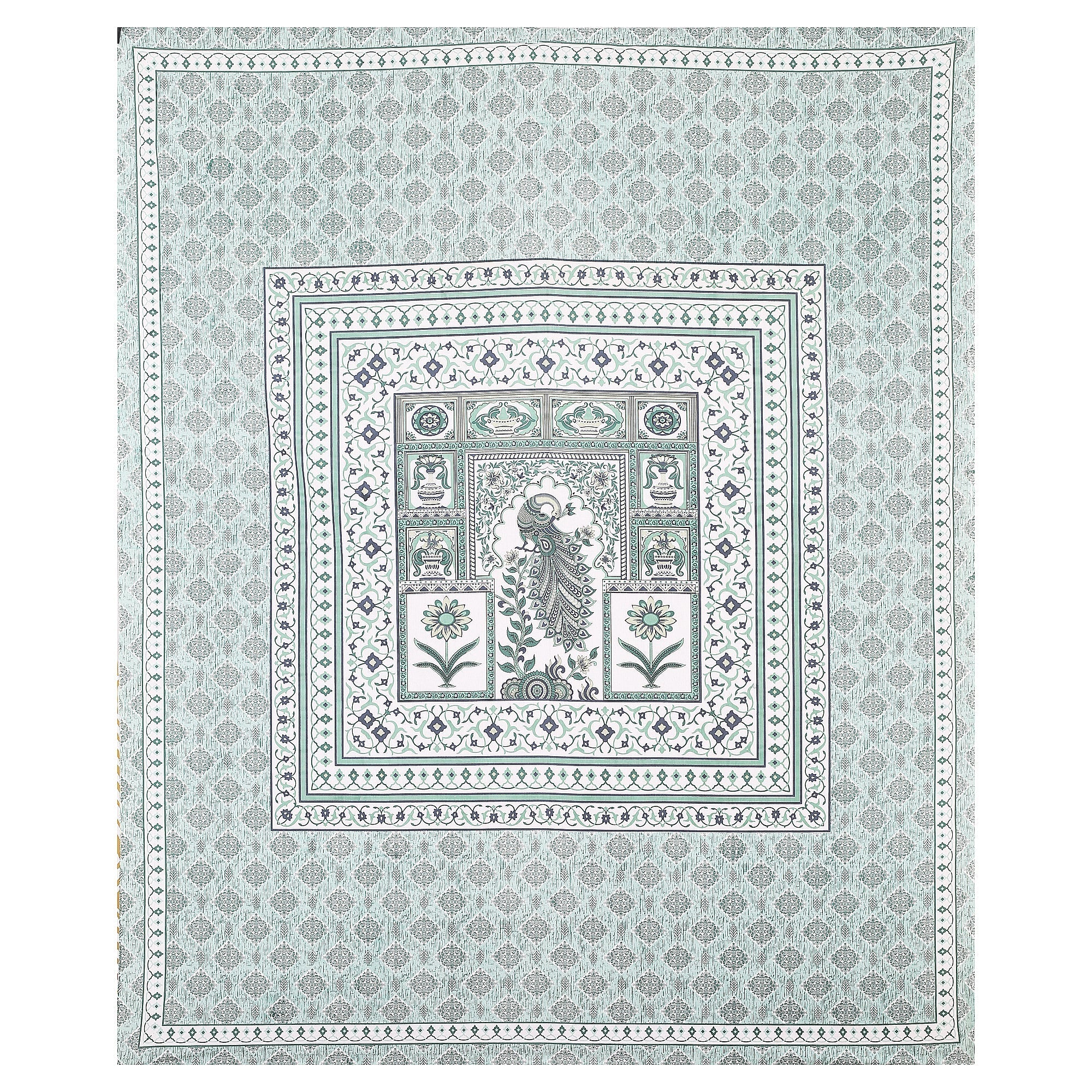 Royal Peacock Harmony Bedsheet Set