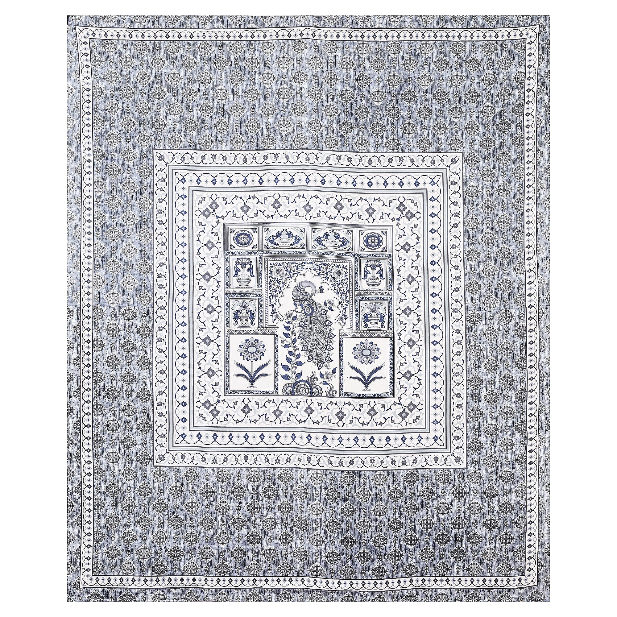 Royal Peacock Harmony Bedsheet Set