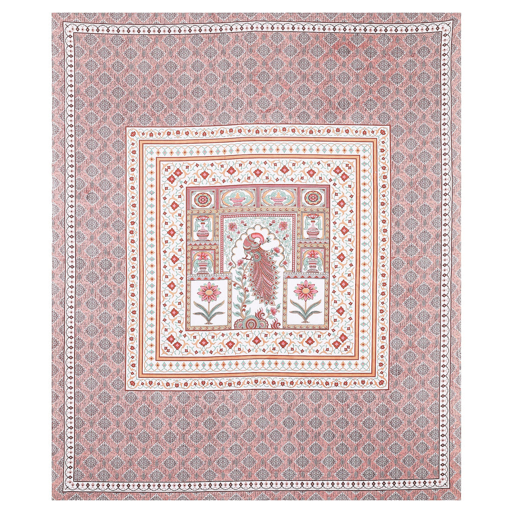 Royal Peacock Harmony Bedsheet Set