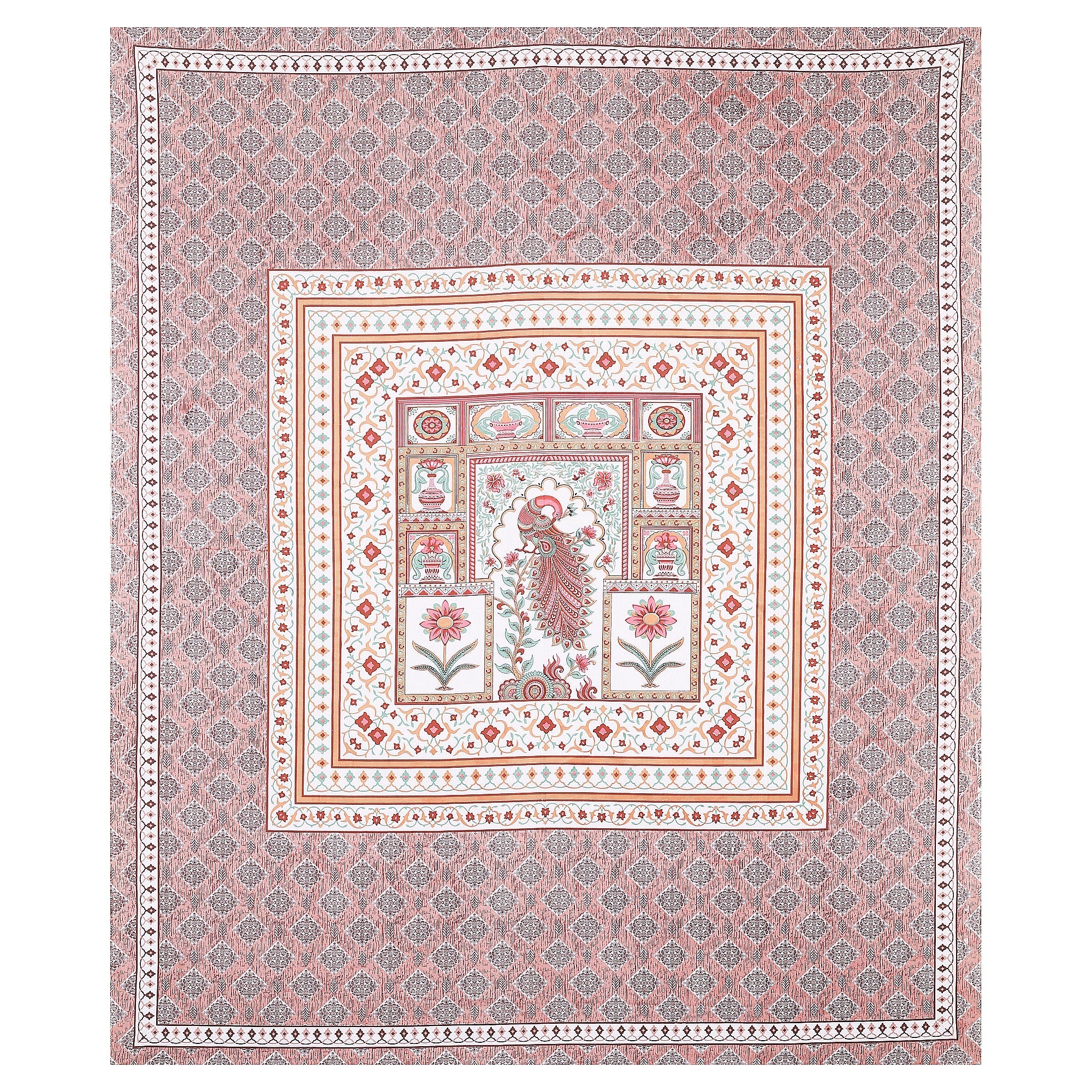 Royal Peacock Harmony Bedsheet Set