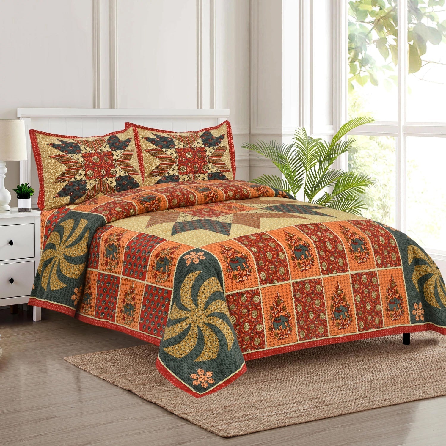 Avatar Elephant Harmony Bedsheet Set 100 x 108