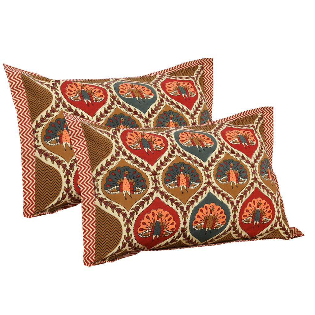 Rajwada Shringar  Red Bedsheet Set 100 x 108