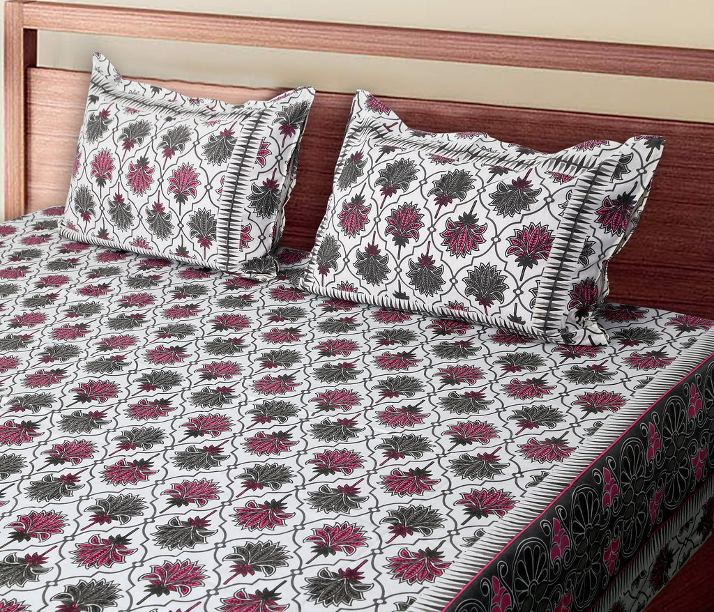 Lotus Harmony Pink Bedsheet Set 120x120