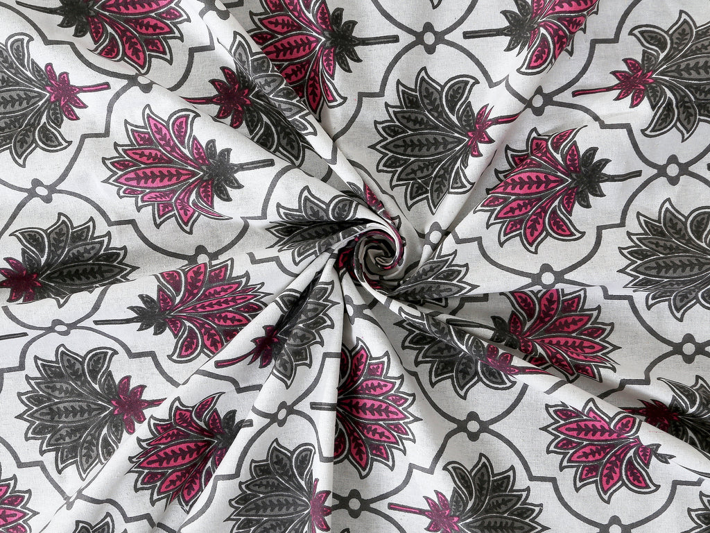 Lotus Harmony Pink Bedsheet Set 120x120