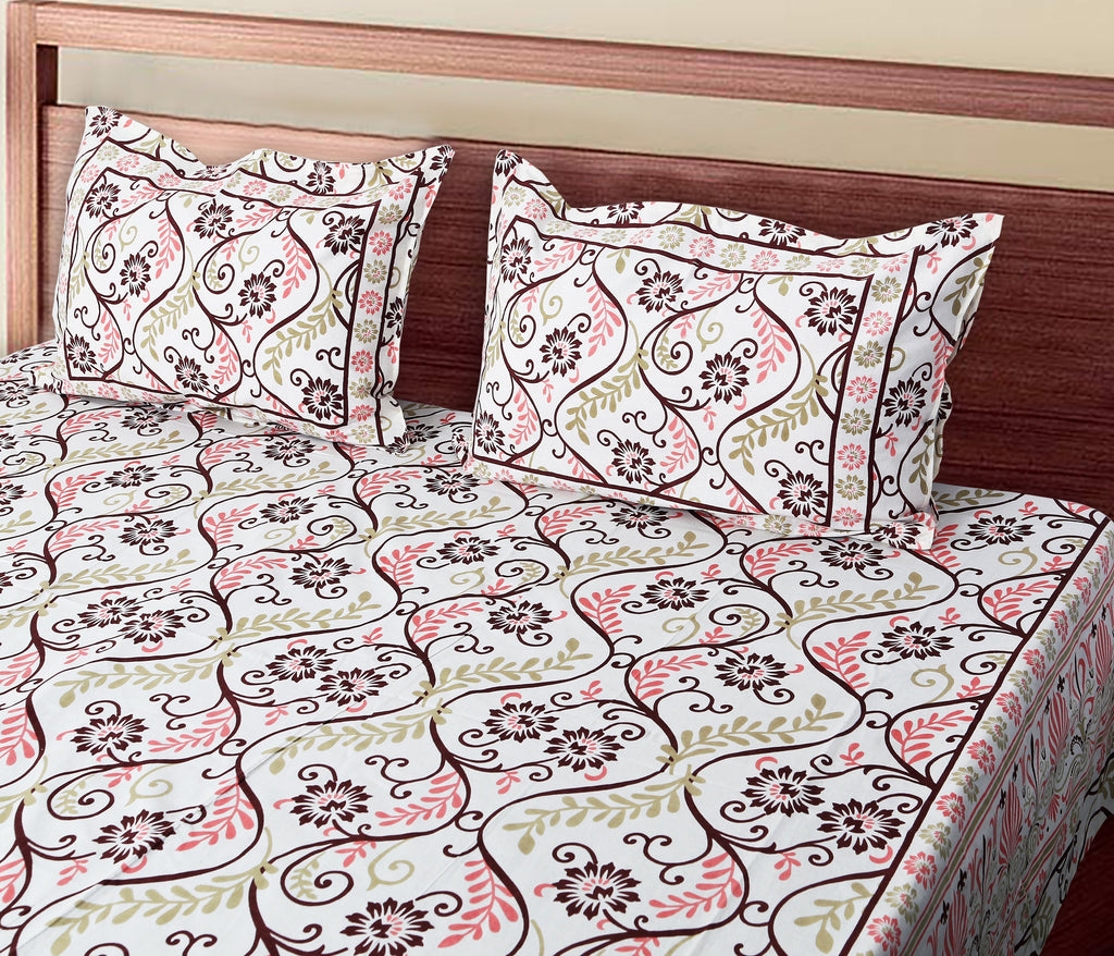 Rajwada Latika  Green Bedsheet Set 120x120