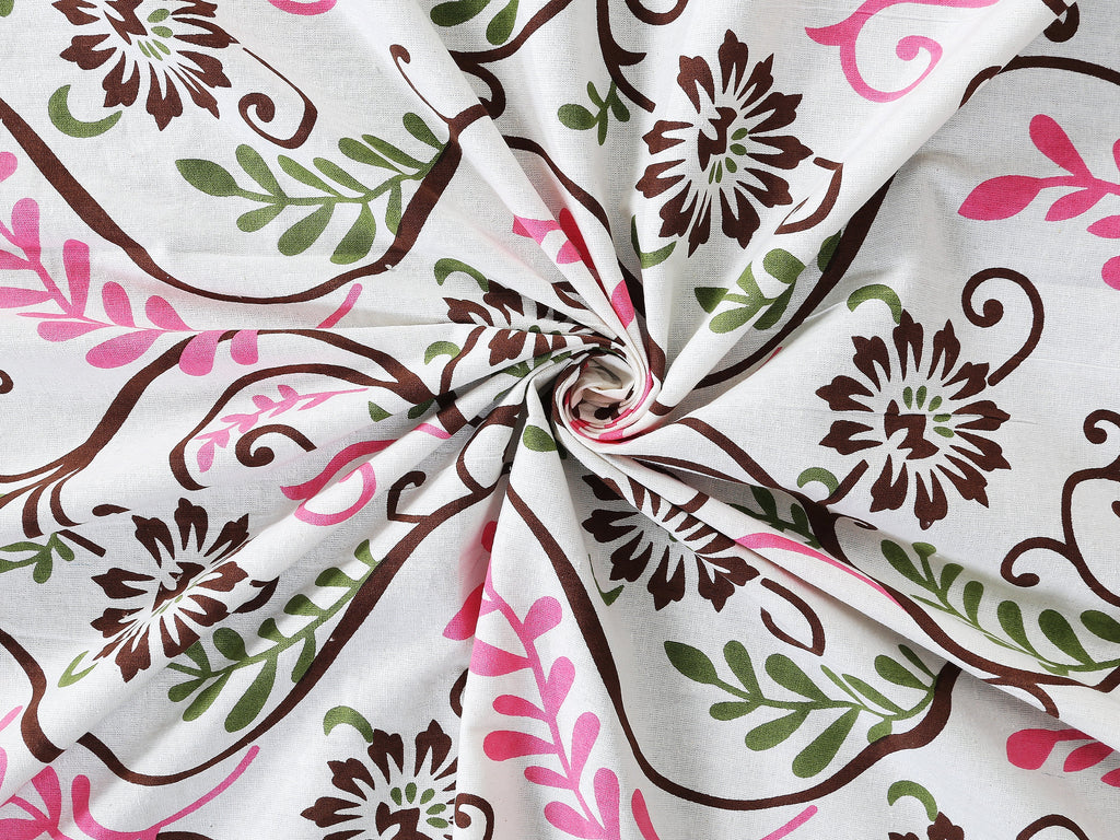 Rajwada Latika Pink Bedsheet Set 120x120