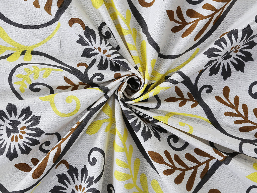 Rajwada Latika Yellow Bedsheet Set 120x120
