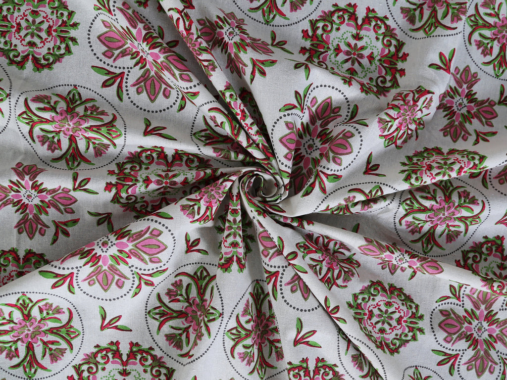 Heritage Lattice Pink Bedsheet Set 120x120