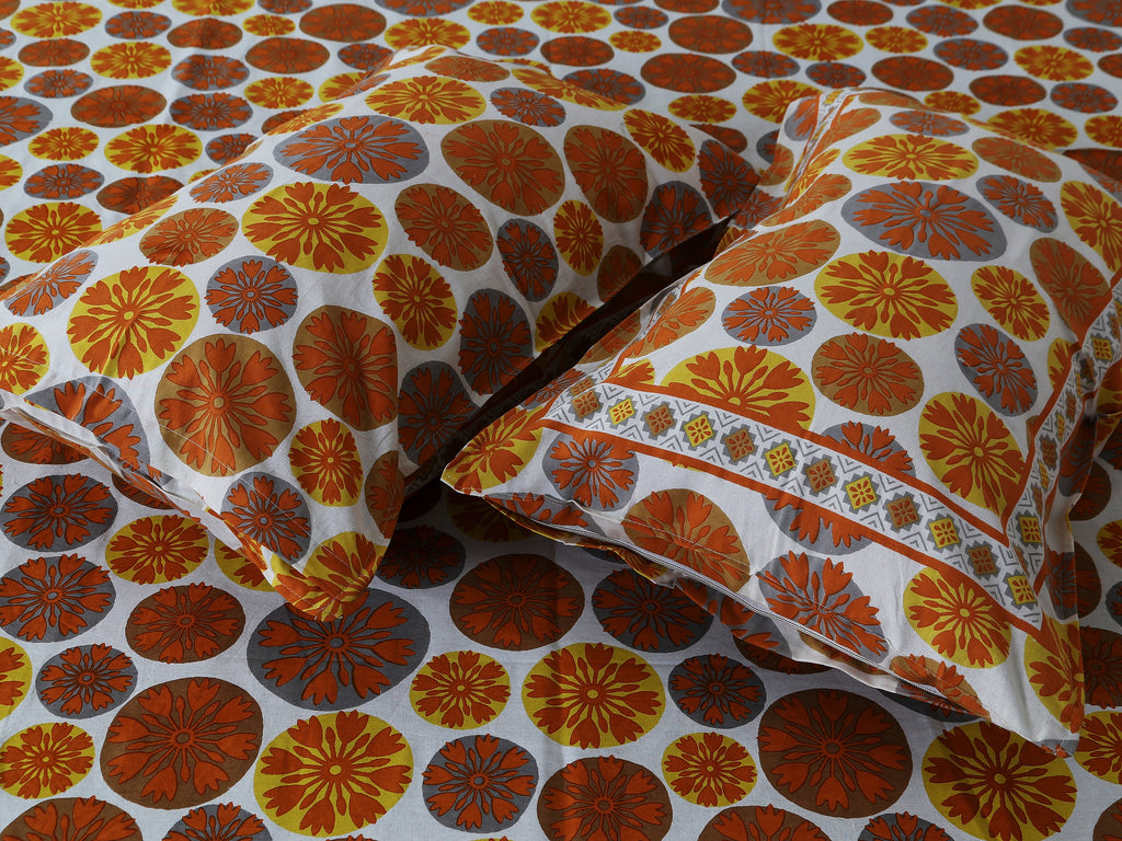 Rajwada Utsav Yellow  Bedsheet Set 120x120