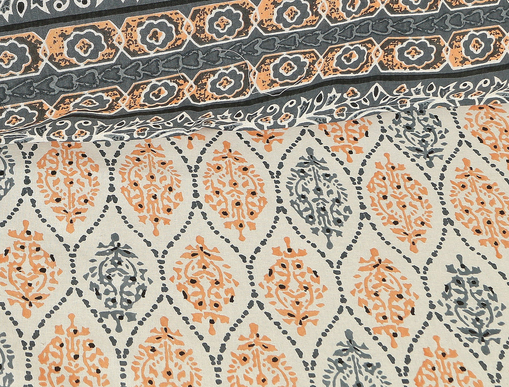 Royal Heritage Empire Orange Bedsheet Set 108 x 108