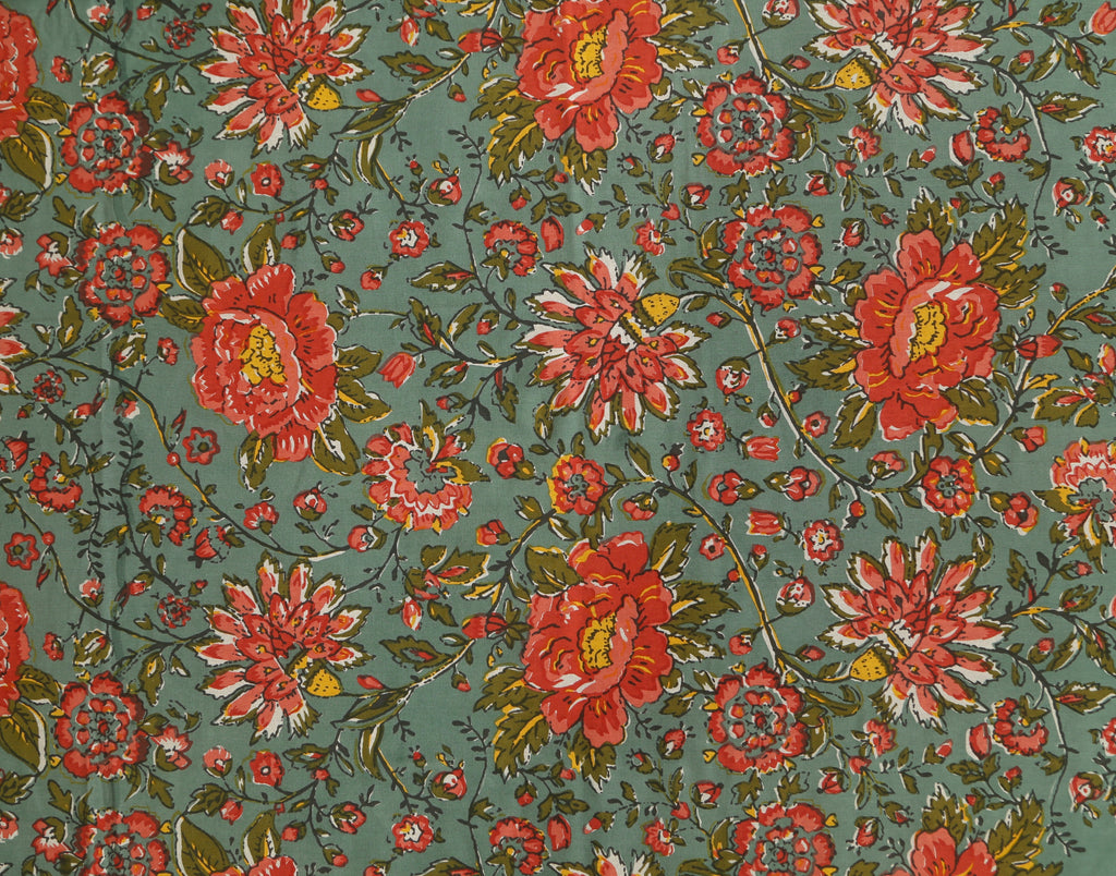 Royal Blossom Empire Orange Bedsheet Set 108 x 108