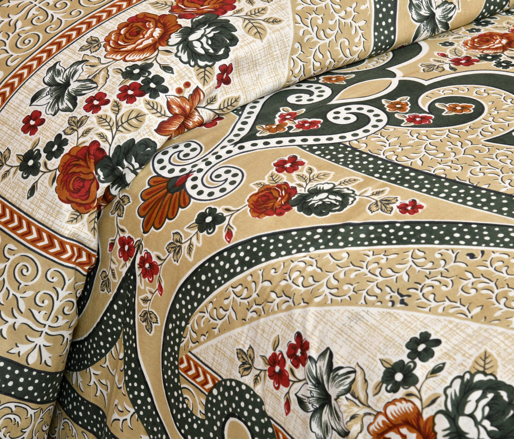 Rajvastra Royal Elegance Red Bedsheet Set 100 x 108