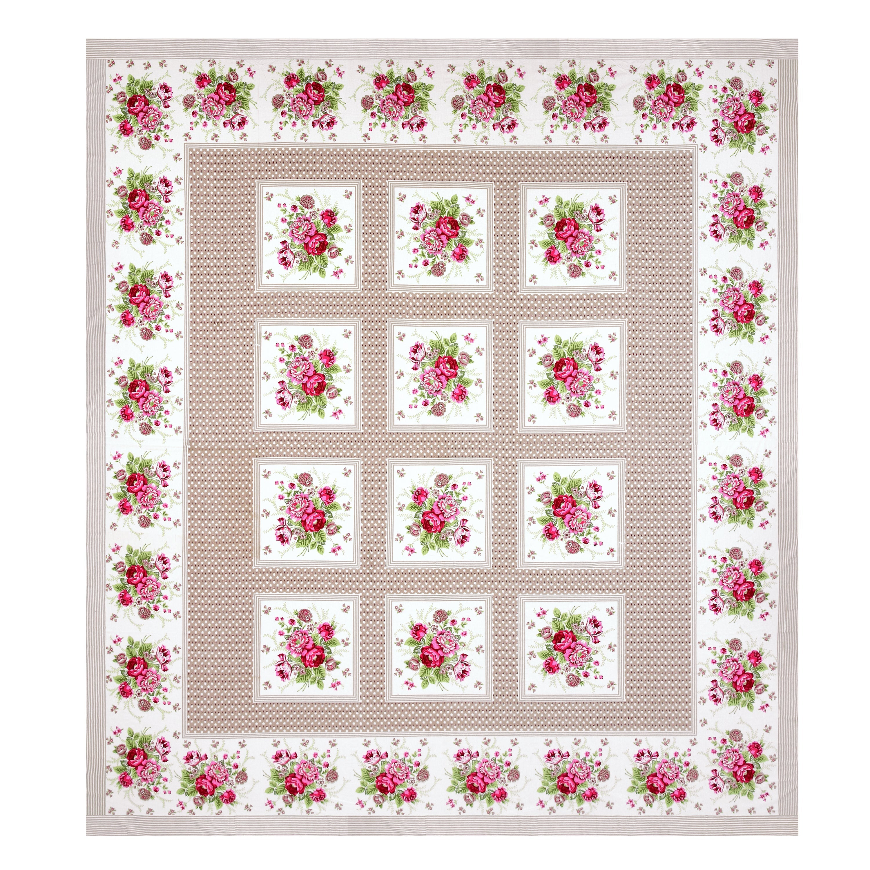 Rajwada Phool Gulistan Collection Bedsheet  Set 100 x 108
