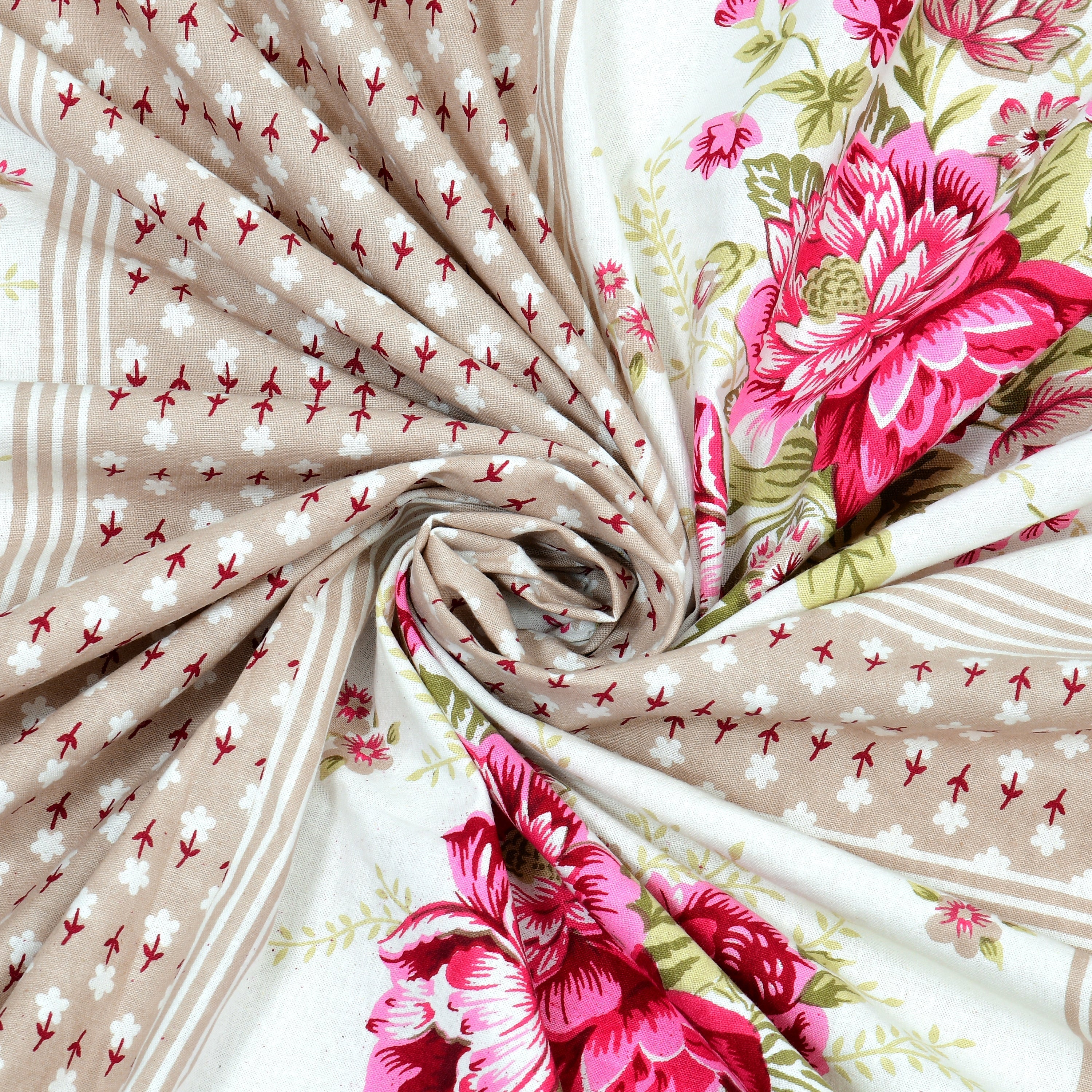 Rajwada Phool Gulistan Collection Bedsheet  Set 100 x 108