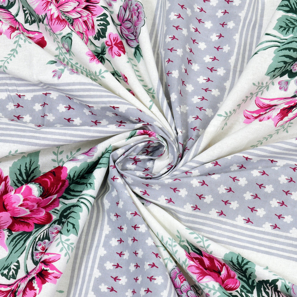 Rajwada Phool Gulistan Collection Bedsheet  Set 100 x 108