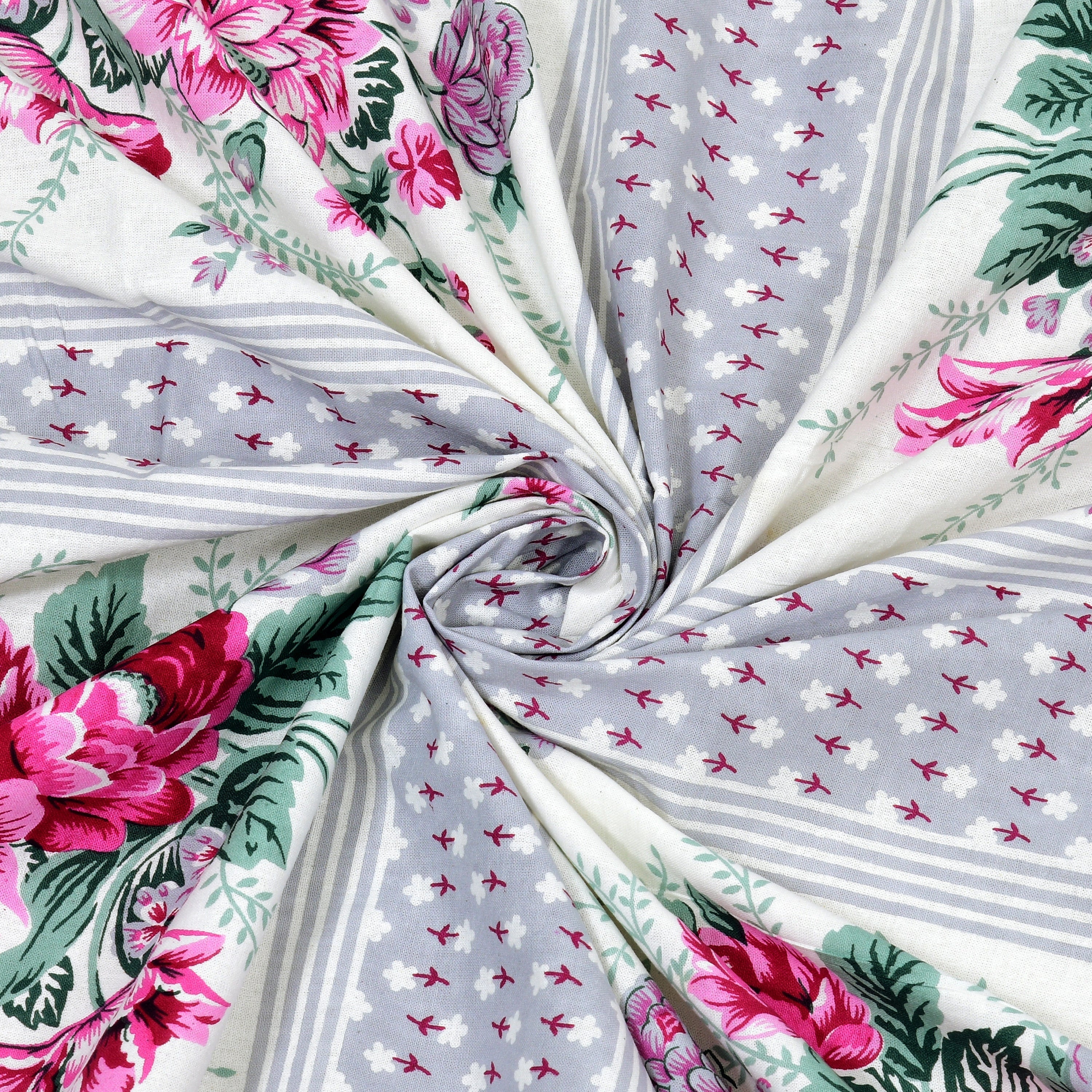 Rajwada Phool Gulistan Collection Bedsheet  Set 100 x 108