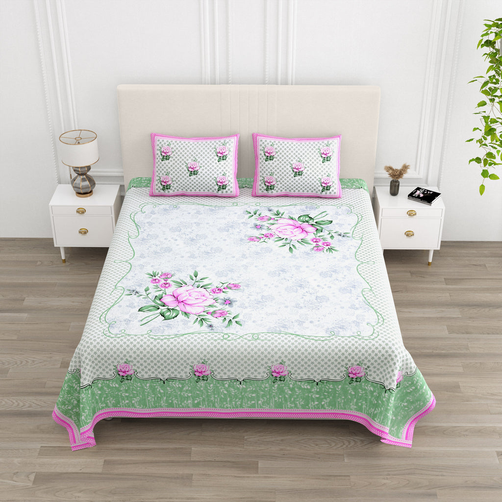 Rajwada Phool Collection Bedsheet Set 100 x 108