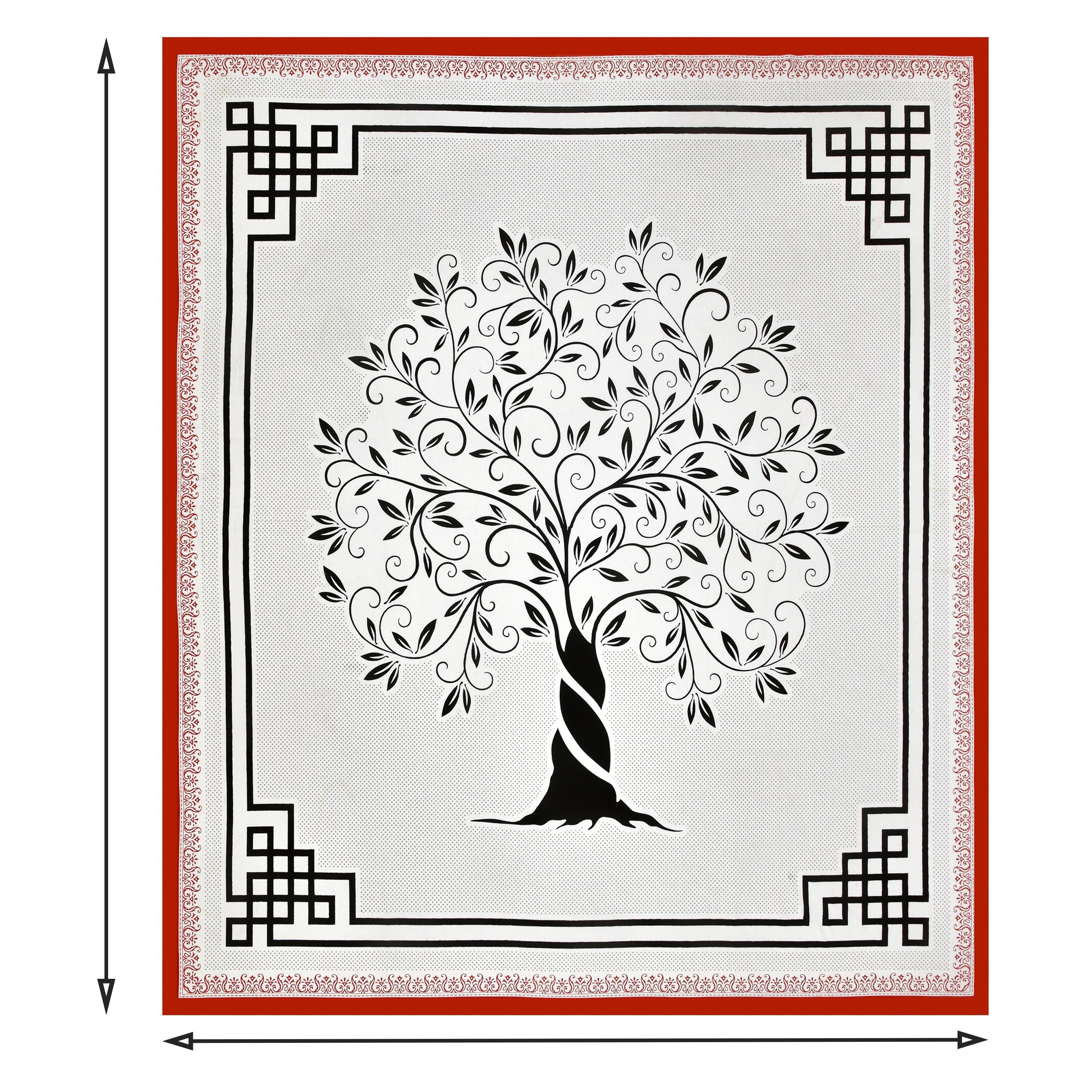 Kashmira Premium Tree of Life Bedsheet Set 100 x 108