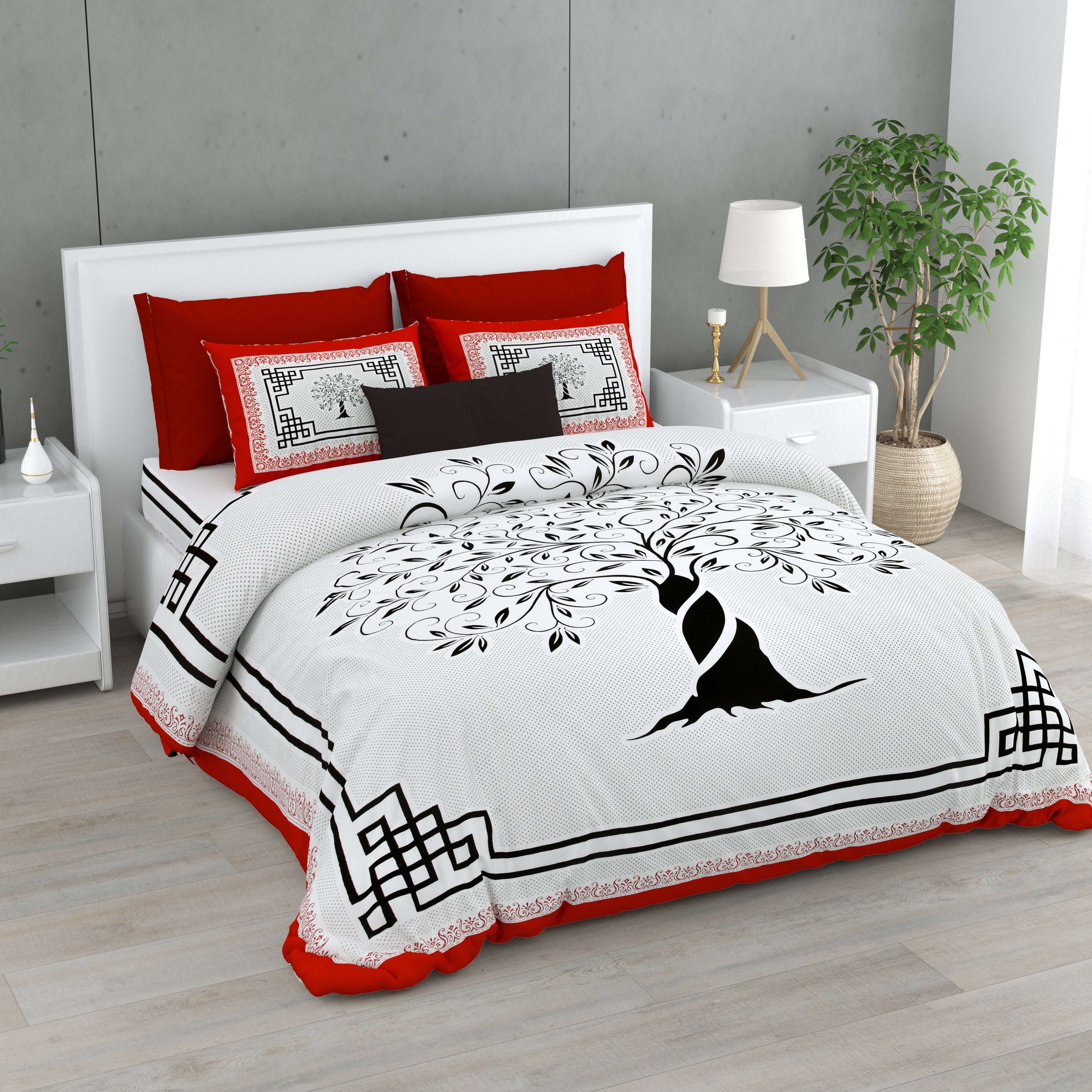 Kashmira Premium Tree of Life Bedsheet Set 100 x 108