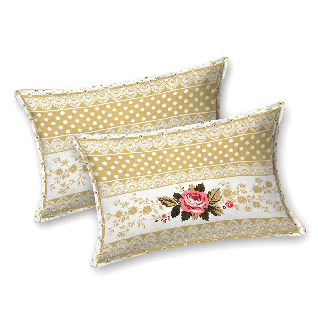 Sunehri Phool Collection Bedsheet  100 x 108