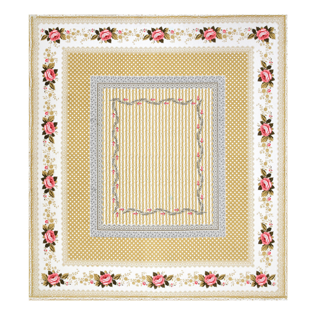 Sunehri Phool Collection Bedsheet  100 x 108