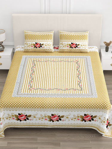 Sunehri Phool Collection Bedsheet  100 x 108 - Alternative view