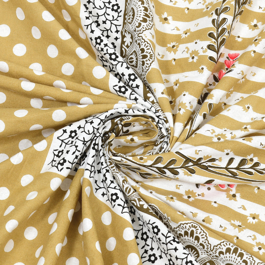Sunehri Phool Collection Bedsheet  100 x 108