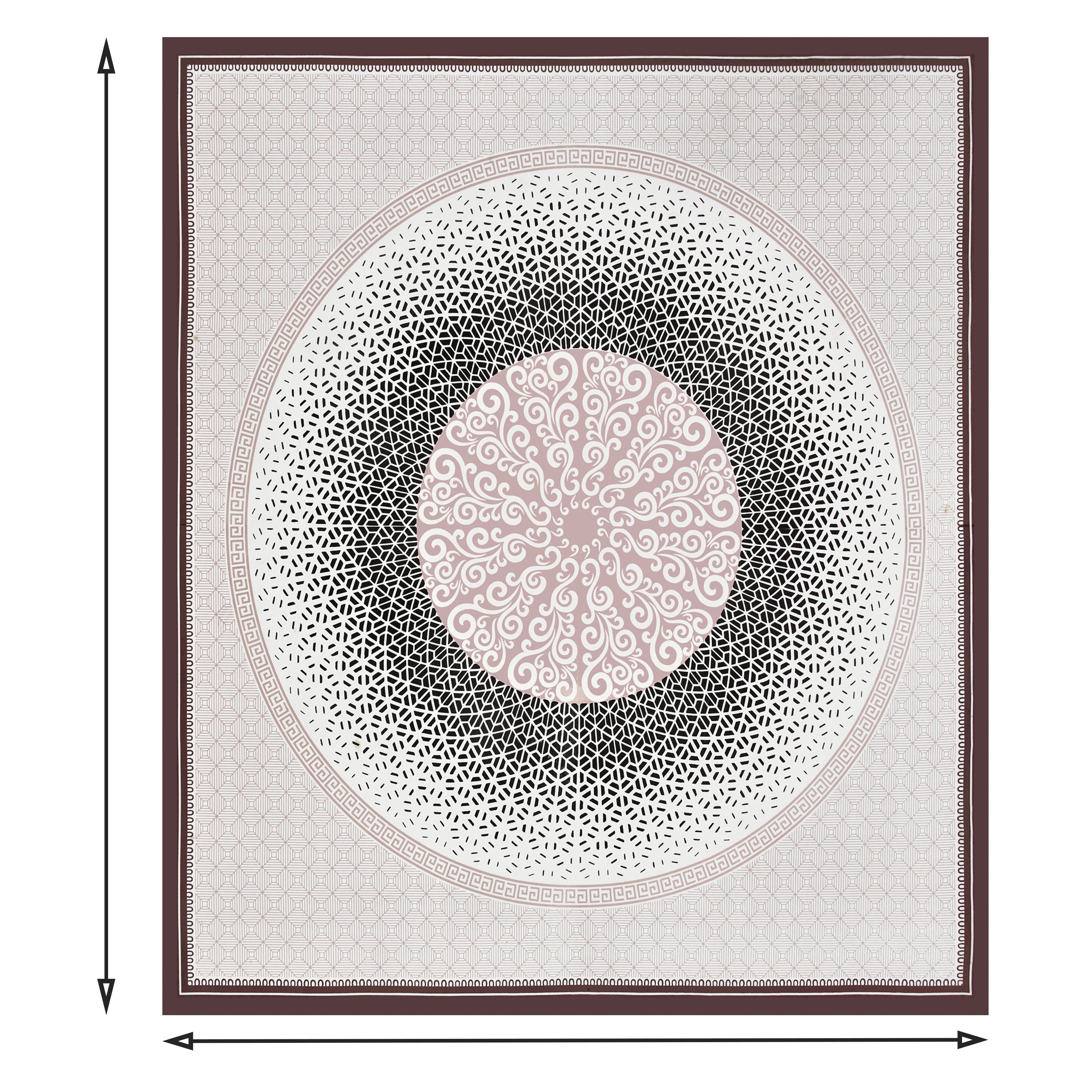 Majestic Mandala Luxe Bedsheet Set 100 x 108