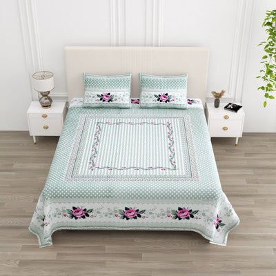 Sunehri Phool Collection Bedsheet  100 x 108