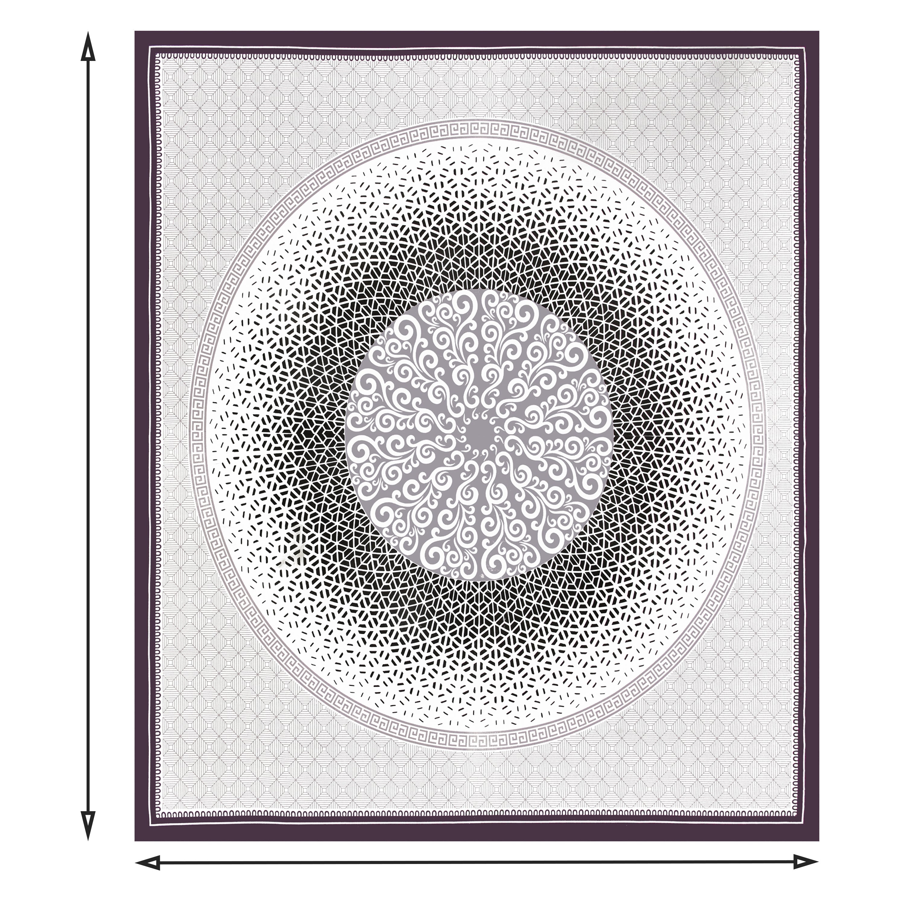 Majestic Mandala Luxe Bedsheet Set 100 x 108