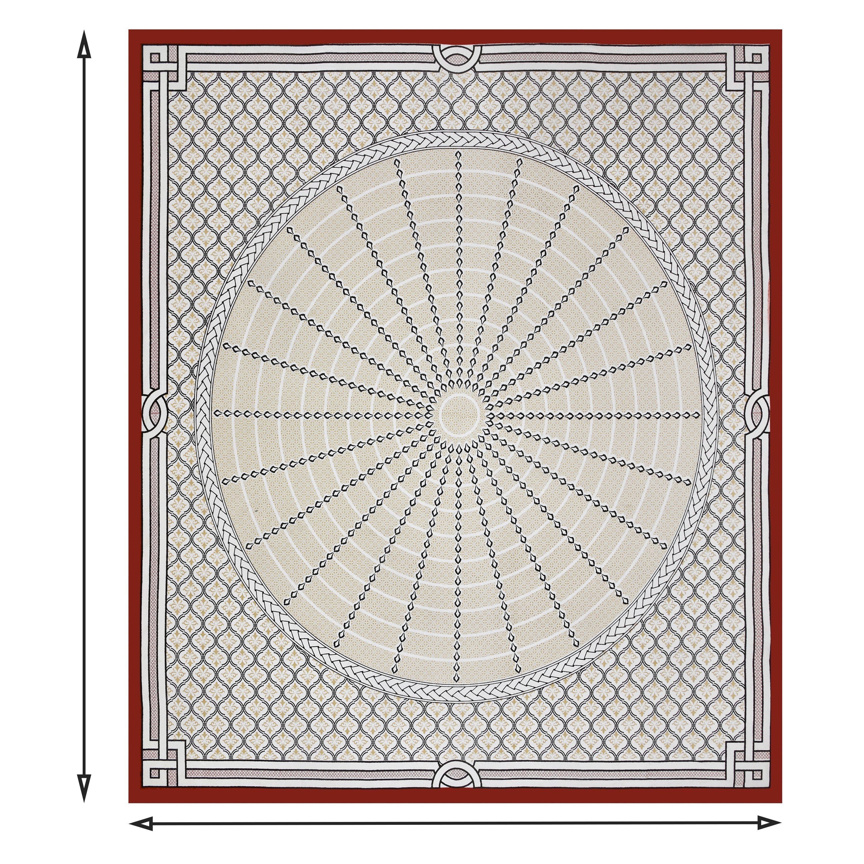 Majestic Mandala Luxe Bedsheet Set 100 x 108