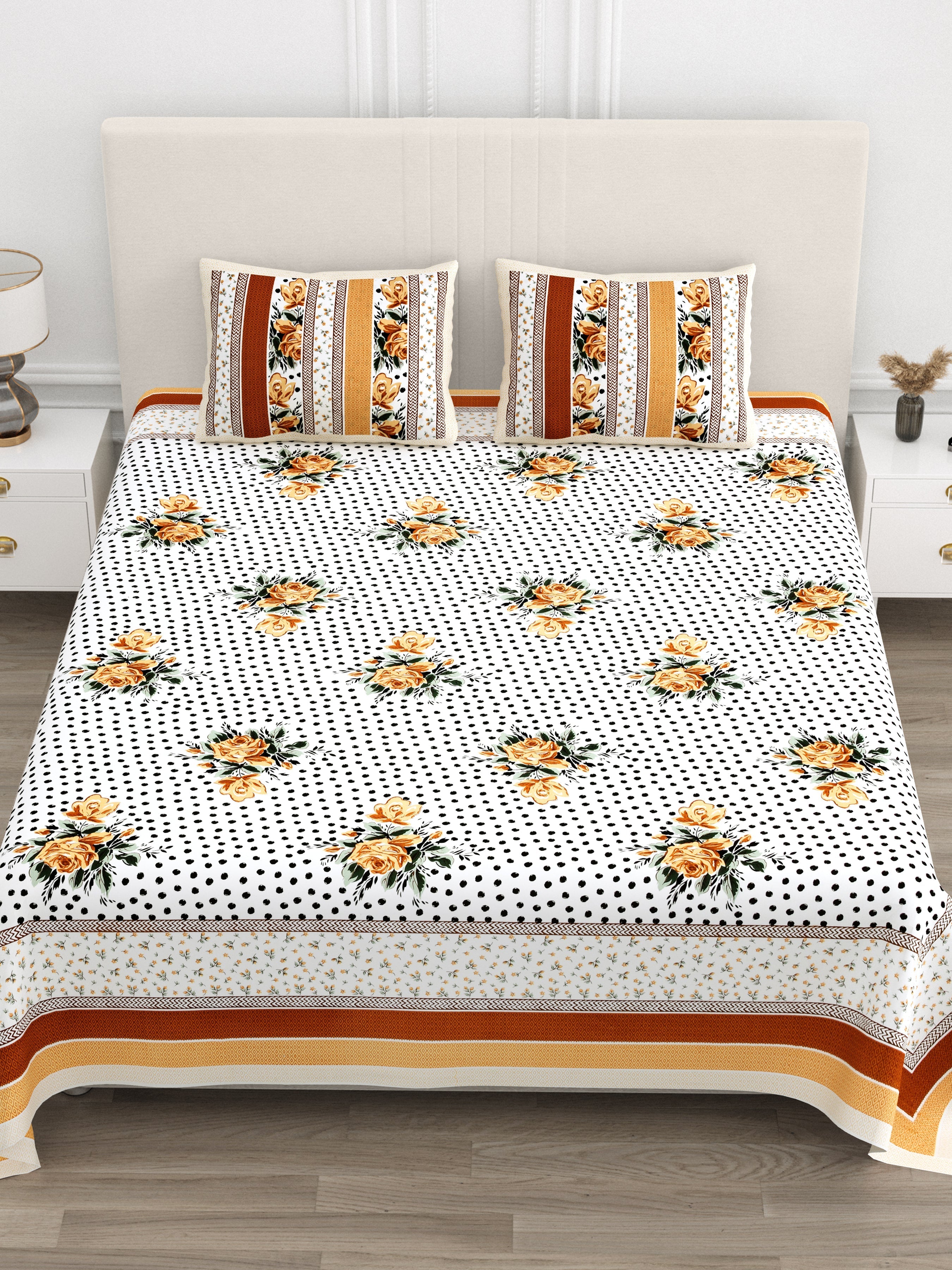 Amber Flora Elegance  Bedsheet  Set 100 x 108