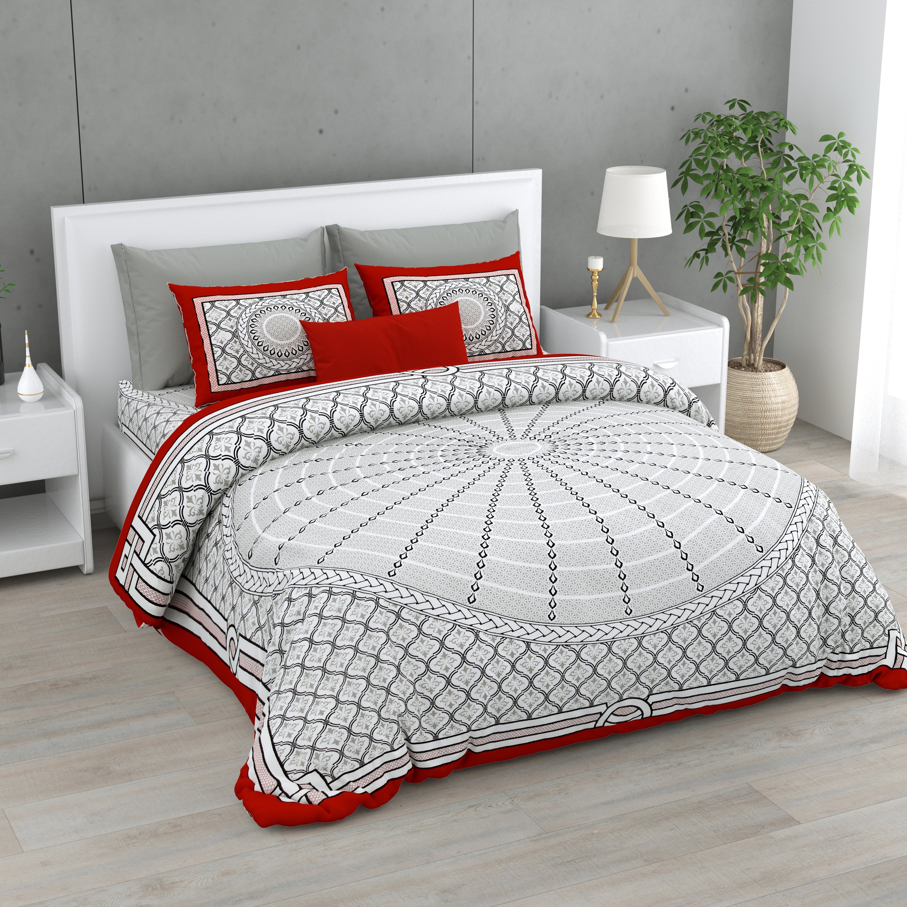 Majestic Mandala Luxe Bedsheet Set 100 x 108