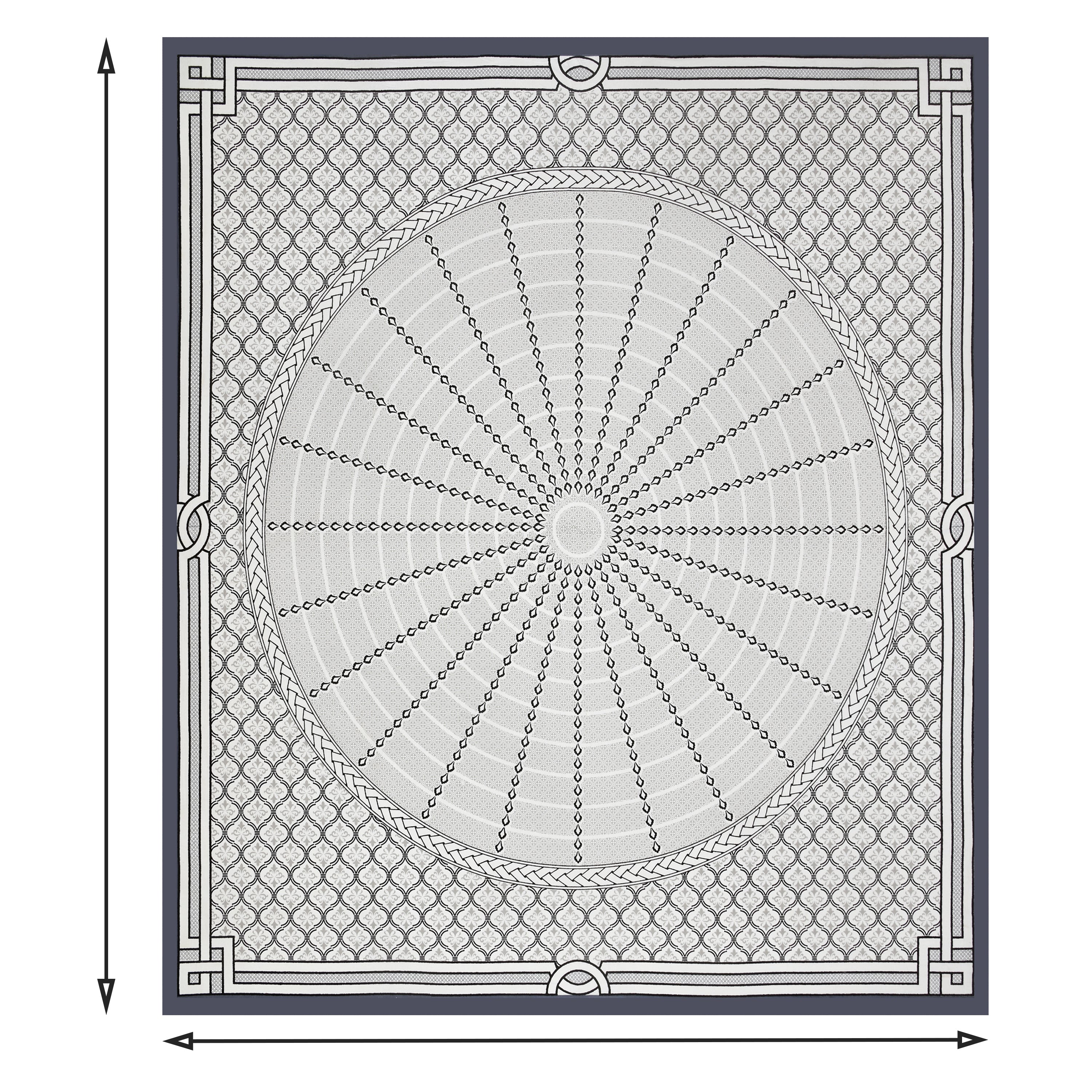 Majestic Mandala Luxe Bedsheet Set 100 x 108