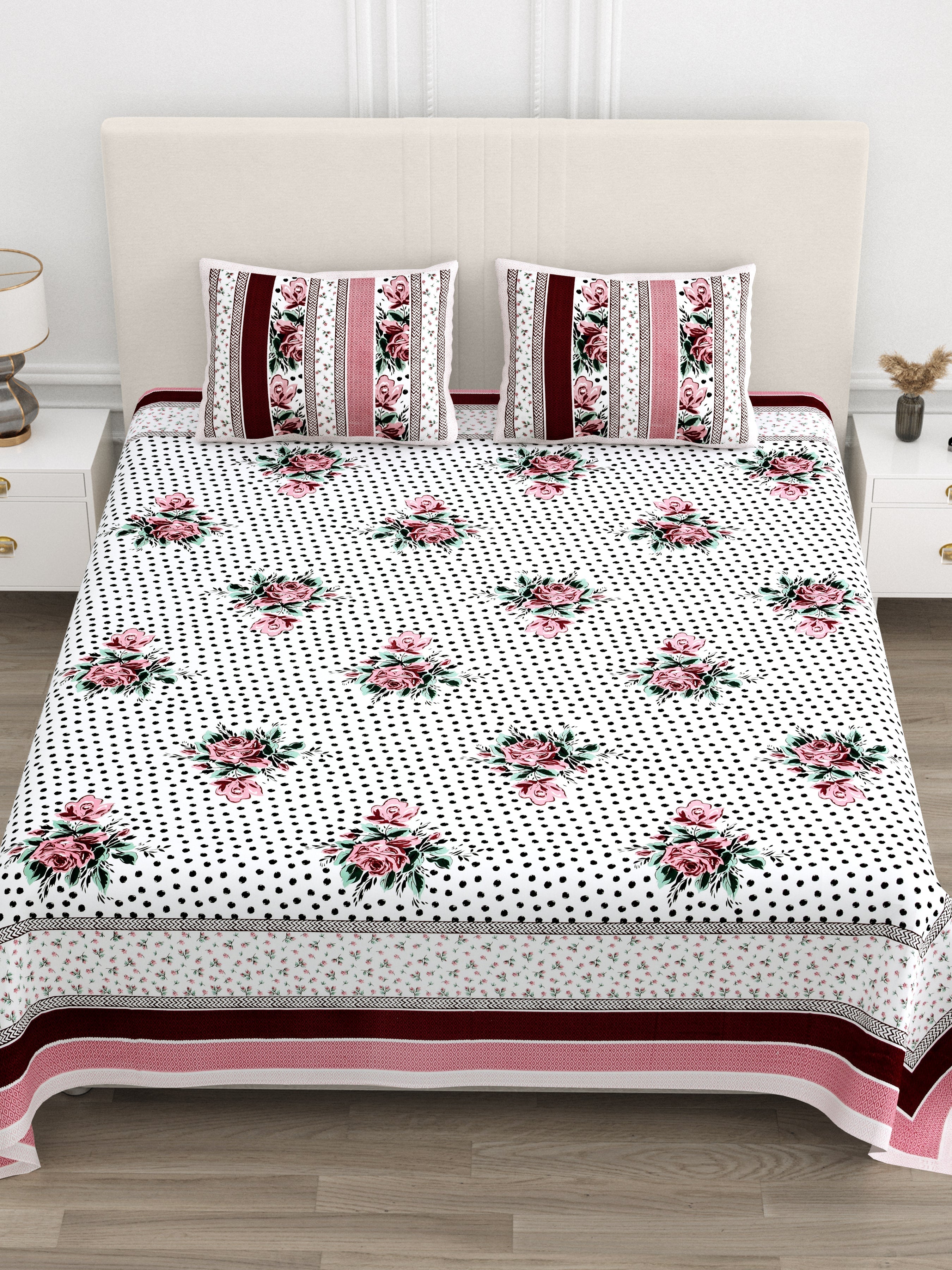 Amber Flora Elegance  Bedsheet  Set 100 x 108