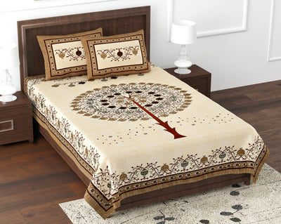 Rajvastra Prosperity Tree Bedsheet Set 70x100